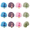 CHGCRAFT 12Pcs 4 Colors Food Grade Eco-Friendly Silicone Beads SIL-CA0001-86-1