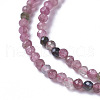 Natural Pink Tourmaline Beads Strands X-G-F596-06-2mm-3