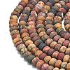 Natural Red Picasso Jasper/Polychrome Jasper Beads Strands G-P575-A16-8x5mm-3