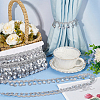 Polyester Lace Ribbon with Plastic Charms Tassel OCOR-WH0078-202A-02-5
