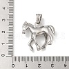 304 Stainless Steel Pendants STAS-Z097-11AS-3