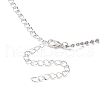 Fashionable Wedding Rhinestone Necklace and Stud Earring Jewelry Sets X-SJEW-R046-10-3
