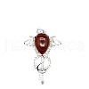 Natural Carnelian Teardrop Pendants PW-WG60016-23-1