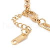 Vacuum Plating Double Heart Charms Bracelet with 304 Stainless Steel Chains for Women STAS-P304-09G-3