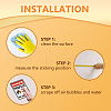 10 Sheets PVC Self-Adhesive Identification Cable Label Pasters STIC-WH0027-015-4