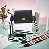 WADORN 3Pcs 3 Colors Adjustable Stripe Pattern Polyester Webbing Bag Straps FIND-WR0009-50B-4