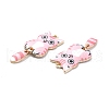 Light Gold Rack Plating Alloy Enamel Pendants ENAM-G210-01LG-05-3