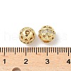 Brass Micro Pave Cubic Zirconia Beads KK-C104-15G-2