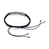 Unisex Adjustable Nylon Thread Braided Bead Bracelets BJEW-JB05137-02-3