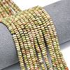 Natural Unakite Beads Strands G-P575-A12-4x2mm-02-1