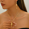 Geometric Vintage Brass Tassel Necklaces and Earrings Set for Women's Daily Parties NW3044-5