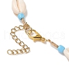 6Pcs 6 Styles Dyed Synthetic Turquoise Starfish & Natural Cowrie Shell & Glass Seed Beaded Necklaces NJEW-JN05329-7
