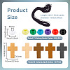 DELORIGIN Wood with Opaque Plastic Beads Bracelet DIY Kit DIY-DR0001-73-2