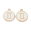 (Defective Closeout Sale: Yellowing) Alloy Enamel Pendants ENAM-XCP0001-38D-2