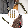  12Pcs 2 Colors Outdoor EDC Tool Brass Parachute Rope European Beads KK-NB0003-62-6