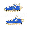 Alloy Enamel Pendants ENAM-V001-01G-G-1