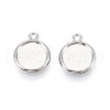Tibetan Style Alloy Charms Cabochon Settings PALLOY-N178-12AS-A-1