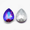 Pointed Back Glass Rhinestone Cabochons RGLA-T017-18x25mm-03-2