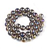Electroplate Transparent Glass Beads Strands GLAA-T032-T10mm-AB02-2
