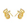 Crystal Rhinestone Claw Stud Earrings JE918B-1