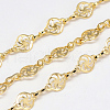 Handmade Brass Chains KK-S335-06G-1