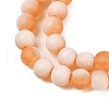 Frosted Crackle Glass Beads Strands X1-GLAA-U001-8mm-M10-2