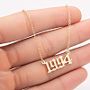 1994 Birth Year Number 201 Stainless Steel Pendant Cable Chain Necklaces FS-WGB5F08-16-1
