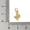 Real 18K Gold Plated Brass Pave Cubic Zirconia Pendants KK-M283-05A-G-3