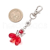 Angel Glass Pendant Decorations HJEW-MZ00261-01-3