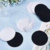 BENECREAT 8Pcs 2 Colors EVA Cloth Round Fascinator Hat Base for Millinery Magic AJEW-BC0007-70-5