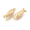 Ocean Theme Brass Charms KK-C096-13A-G-2