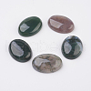 Natural Indian Agate Flat Back Cabochons G-G741-18x25mm-03-1