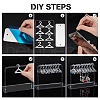   1 Set Acrylic Earring Display Stands EDIS-PH0001-36B-5