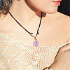 30Pcs 6 Color Glass Pendant PALLOY-GO00009-5