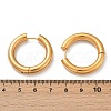 202 Stainless Steel Polishing Hoop Earrings EJEW-M106-02G-07-5