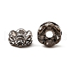 Brass Rhinestone Spacer Beads X-RB-A014-L6mm-01B-3