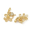 Brass Micro Pave Cubic Zirconia Pendants KK-C093-12G-2