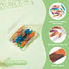  12Pcs 6 Colors Transparent Resin & Walnut Wood Big Pendants WOOD-TA0002-03-4