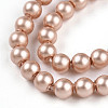 Baking Painted Pearlized Glass Pearl Bead Strands HY-N002-3mm-C02-4