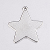 Tibetan Style Alloy Stamping Blank Tag Pendants EA085Y-NF-3