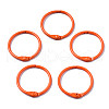 Spray Painted Iron Split Key Rings IFIN-T017-01I-1