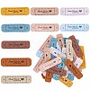 Gorgecraft 45Pcs 9 Colors PU Leather Label Tags DIY-GF0008-52-1