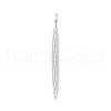 Rack Plating Brass Micro Pave Clear Cubic Zirconia Big Pendants KK-L155-63P-1