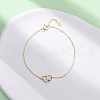 S925 Sterling Silver Link Bracelets for Women BJEW-D318-01G-2