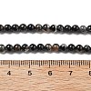 Natural Black Tourmaline Beads Strands G-Q031-A01-4mm-5