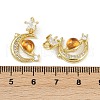 Brass Micro Pave Cubic Zirconia Pendants KK-R226-07G-4