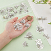   18Pcs 9 Styles Brass Rhinestone Pendants FIND-PH0020-70-3