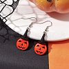 Synthetic Turquoise Dangle Earrings EJEW-JE05794-2