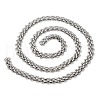 304 Stainless Steel Woven Link Chains CHS-S012-02P-2