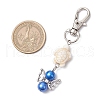Angel Acrylic & Synthetic Turquoise Turtle Pendant Decorations HJEW-JM03176-3